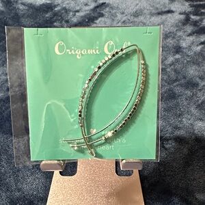 Origami Owl Silver earrings